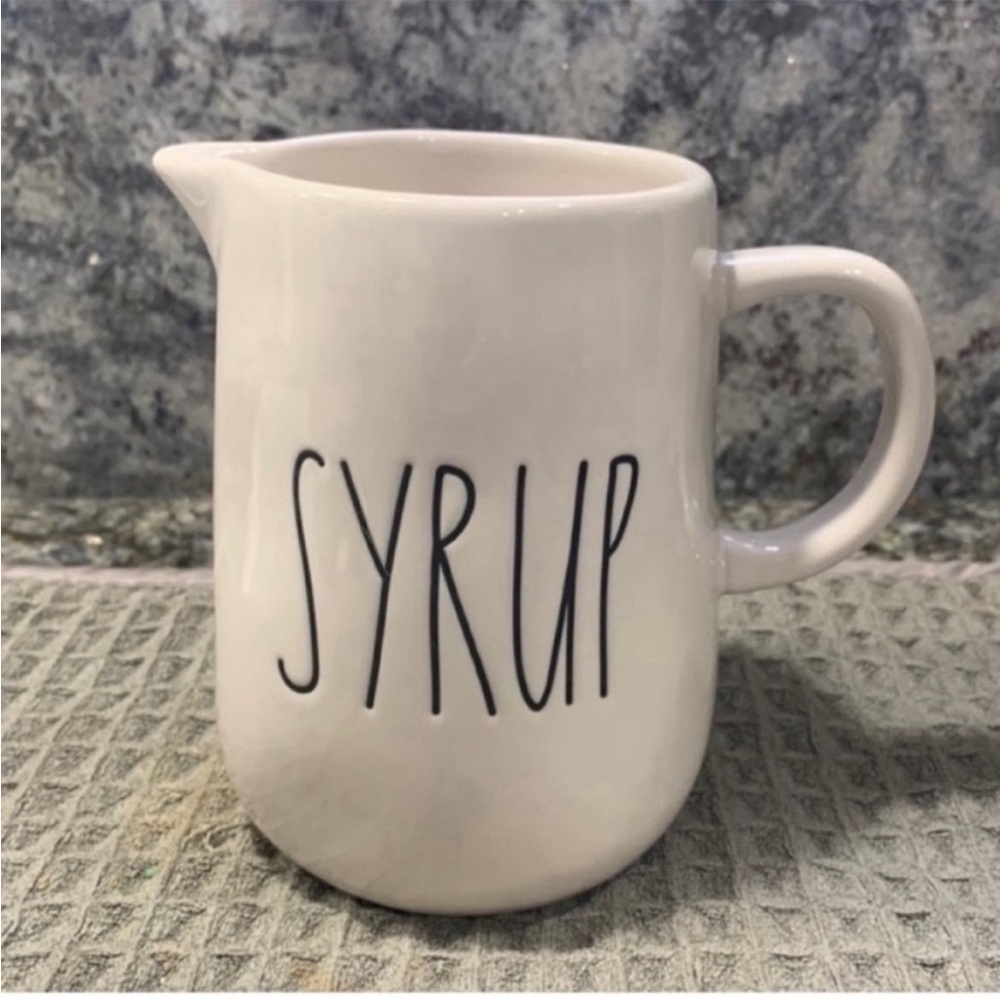NWT Rae Dunn “SYRUP” Ceramic Pitcher Creamer Farmhouse